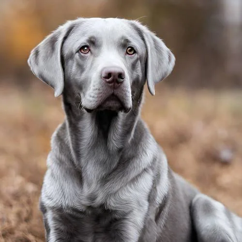 Hình một chú chó Labrador màu silver