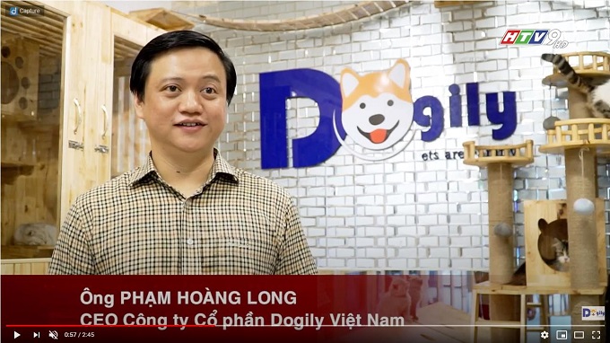 Phóng sự của Đài truyền hình Thành phố Hồ Chí Minh (HTV) giới thiệu về mua bán mèo Scottish Fold tai cụp tại Dogily Petshop.