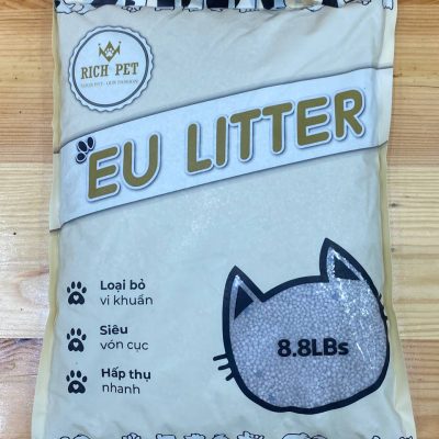Cát vệ sinh cho mèo Eu Litter hương cafe 4kg